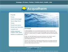 Tablet Screenshot of acquatherm.it